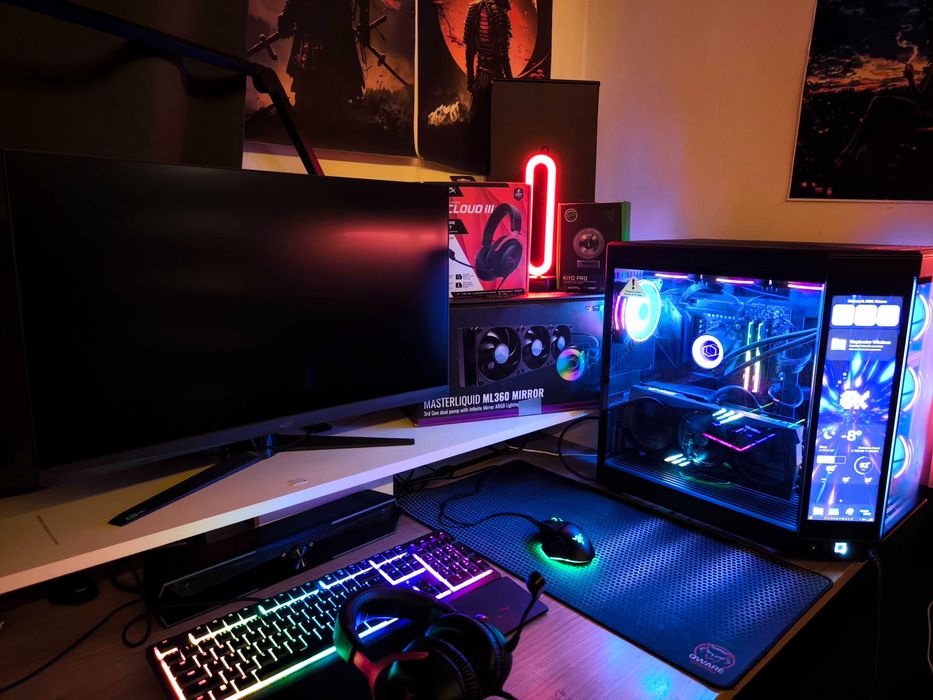 Komputer Gamingowy (zestaw) mocny z dotykowa obudowa MSI 4070 32GB RAM