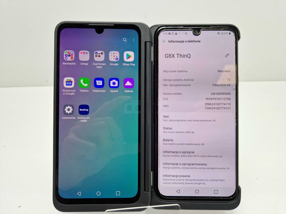 Telefon LG G8X Thinq 6GB/128GB DWA EKRANY