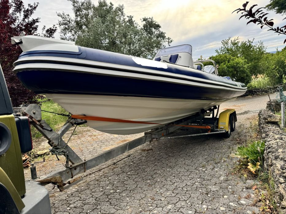 Semi rigido rib cobra 7.5m com honda 200