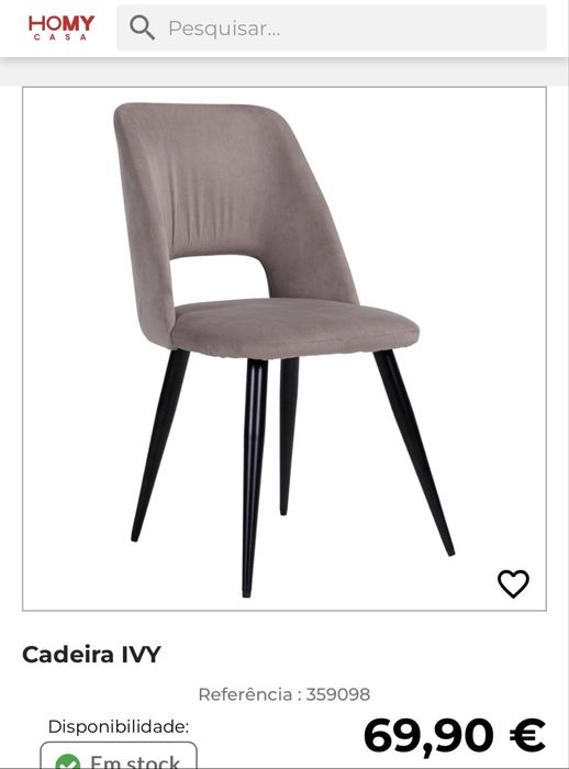 Cadeiras IVY Beige