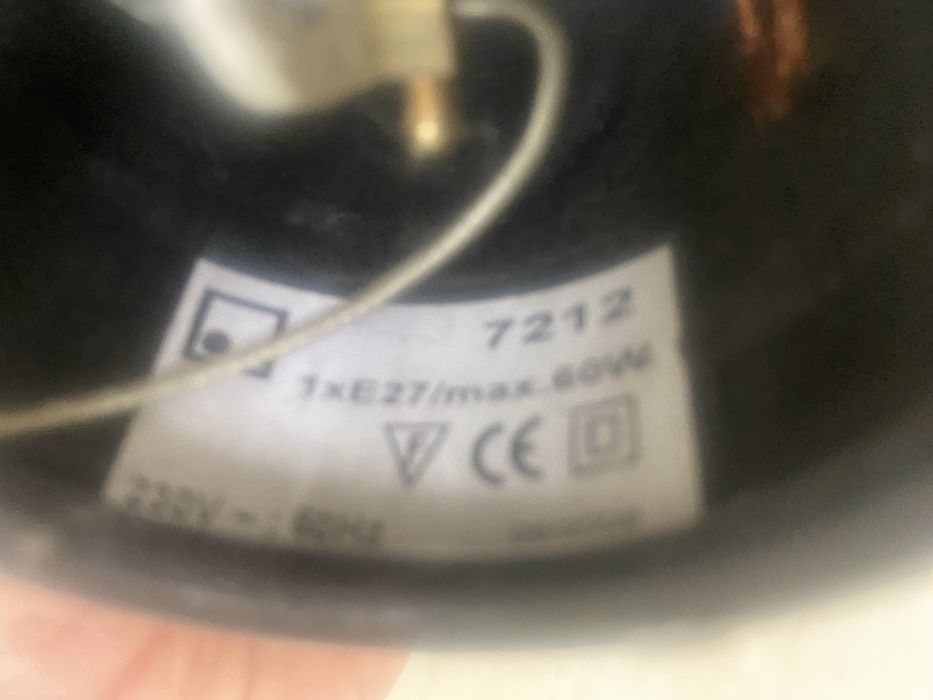 Lampa witrażowe  mleczna- czekolada