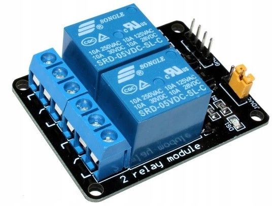 Przekaźnik 2-kanałowy moduł 5V AVR do Arduino 10A
