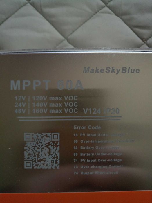 Make Sky Blue контролер mppt 60a,V-123, V-124,12v,24v,48v.Wi-FI модуль
