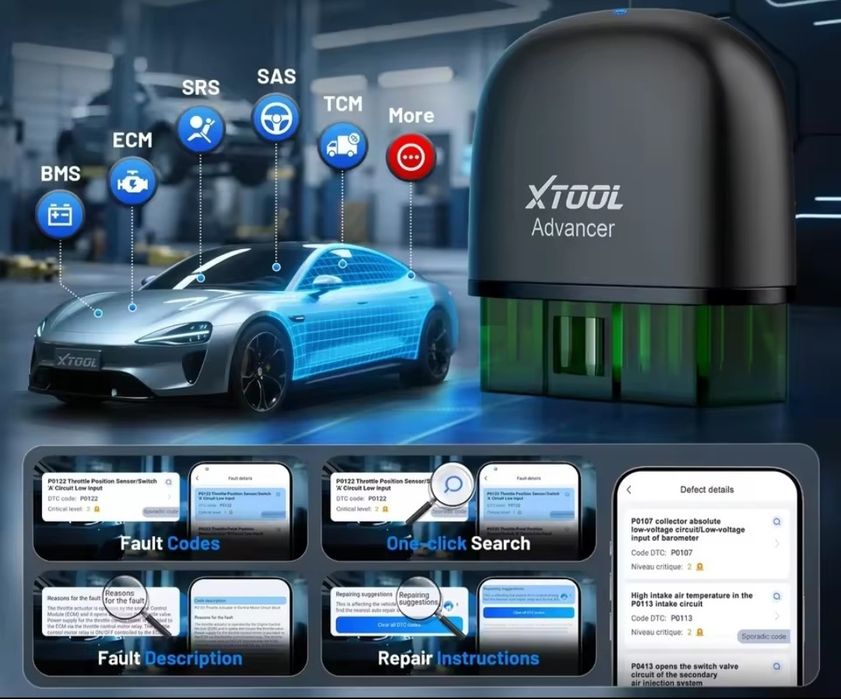 Oryginalny Xtool AD20Pro Xadvancer wszystkie systemy pojazdu J.Polski