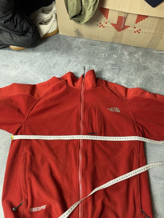 ( S-M ) Червоний чоловічий софтшел / куртка The North Face windstopper