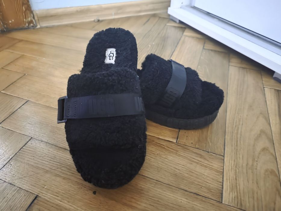 Ugg Fluffita_Klapki Kapcie Misio Ocieplane Klasyczne Damskie Buty_38