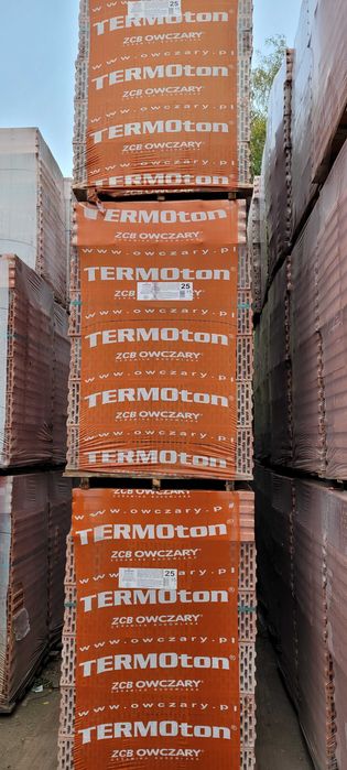 Pustak ceramiczny Termoton 25 P+W Owczary cegła dostawa