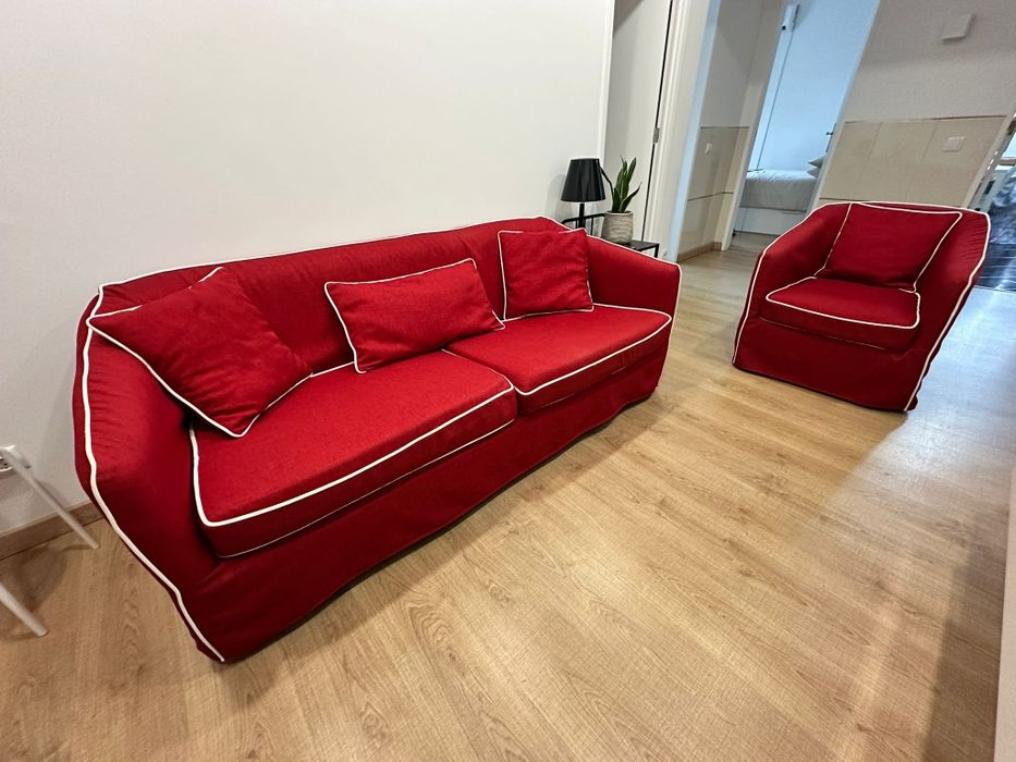 Sofá 3 lugares + poltrona