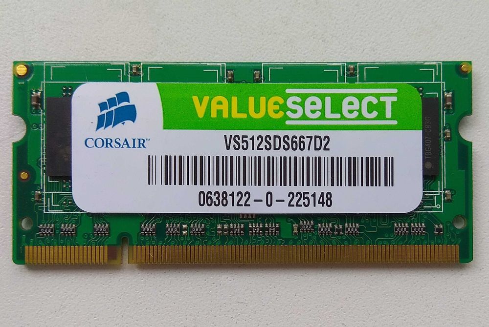ОЗП Corsair SODIMM DDR2-333 512MB PC2-5300 (VS512SDS667D2)