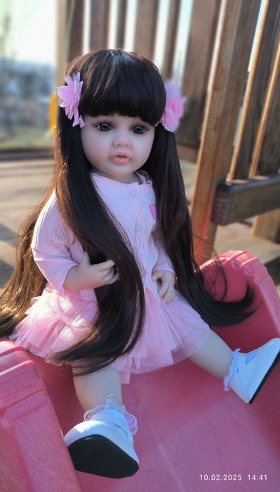Кукла реборн 3d Reborn 55/60см девочка винил силикон лялька