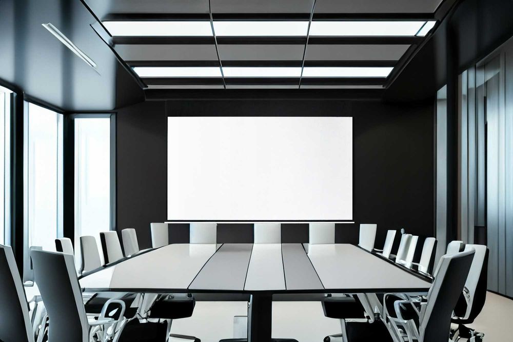 Підвісний екран для проектора електричний 16:9 100". Подвесной экран