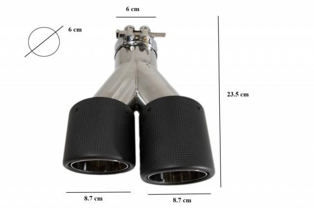Ponteiras de Escape Look Akrapovic Duplas