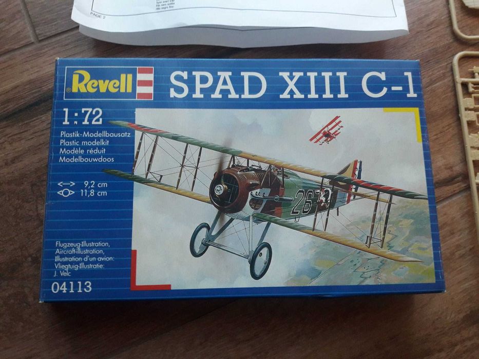 Spad XIII C 1 samolot model do sklejania