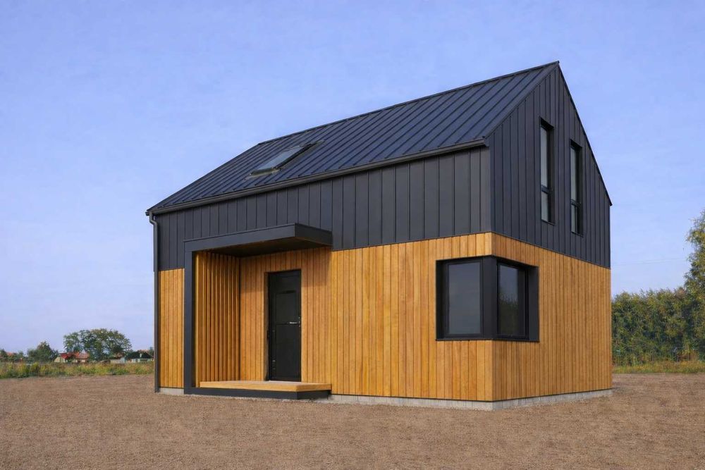 Energooszczędny Dom 115m² na działce 800m² Dobroń 15min Ikea  Ldzań