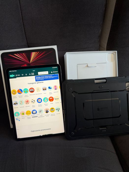 Tablet Apple iPad Pro 11 cali M1 512gb WiFi + pudełko + etui podróżne SUPCASE