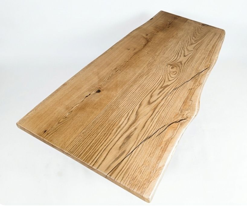 Blat Dębowy LIVE EDGE – Rustykalny, Dąb 200x90 cm – Solidny!