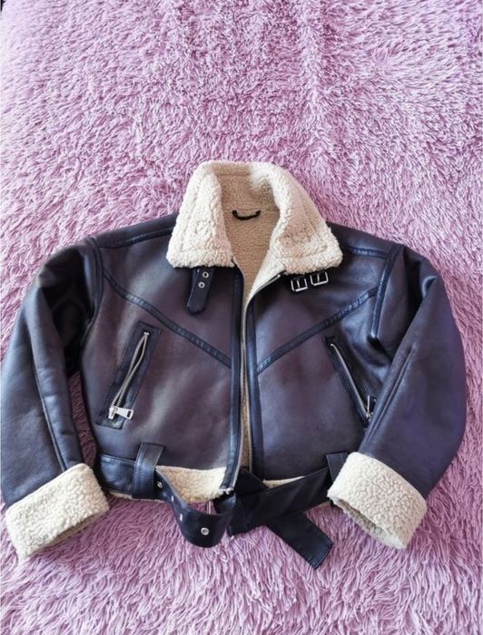 Вкорочена дубленка zara