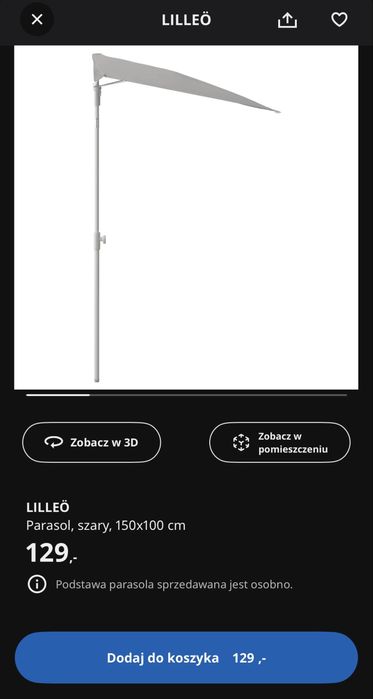Parasol Lilleo IKEA
