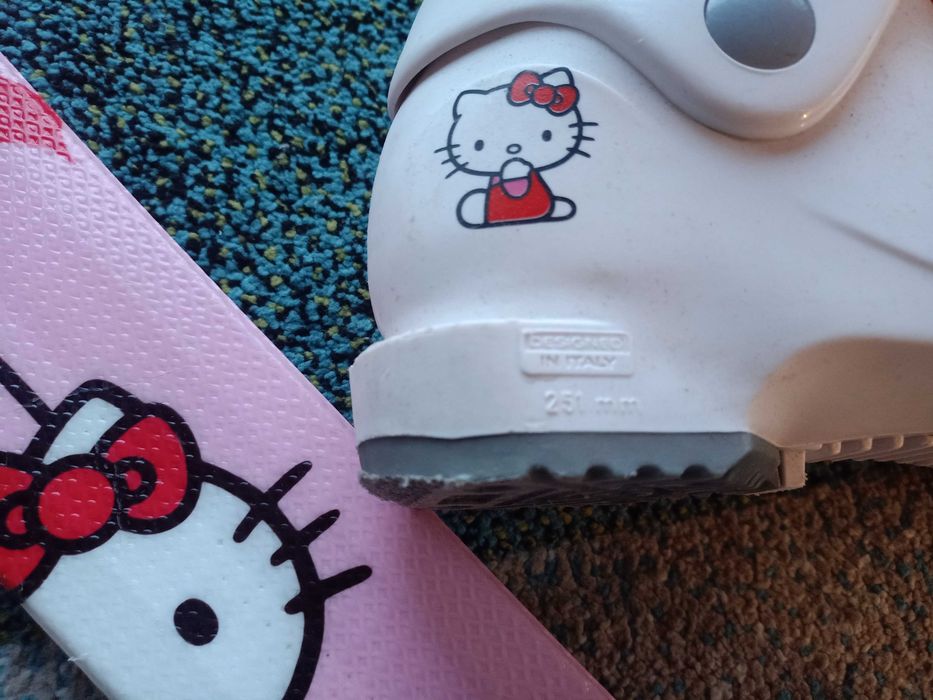 narty dla dziewczynki hello kitty 107 cm + buty