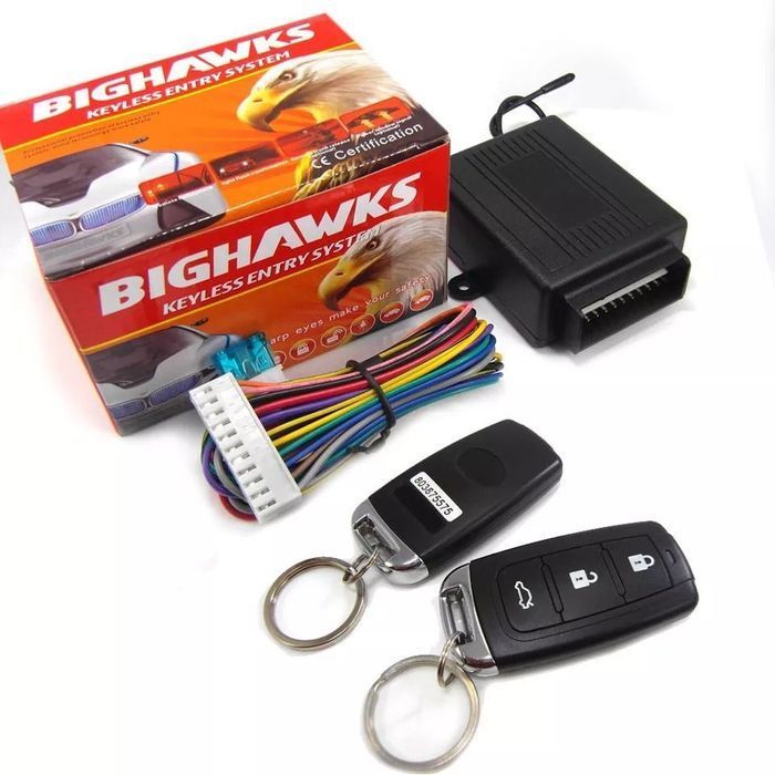 Módulo fecho central universal multimarcas - Comando 3 botões preto