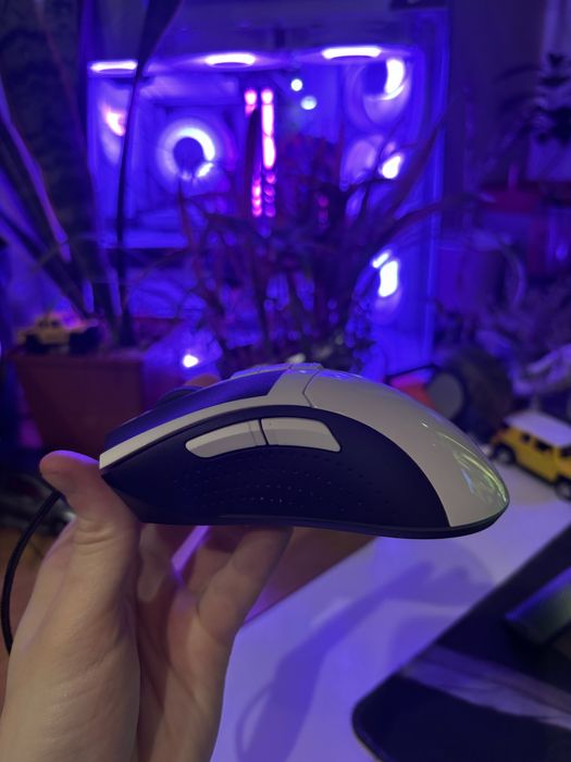 Миша A4Tech Bloody W90 Max USB Panda White