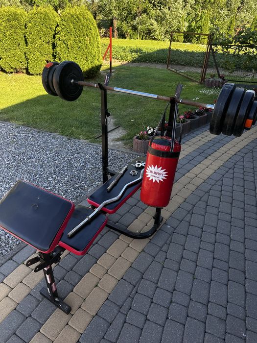 Lawka do ćwiczeń + worek bokserski