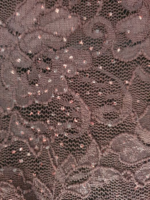 Piękna błyszcząca koronkowa bluzka M