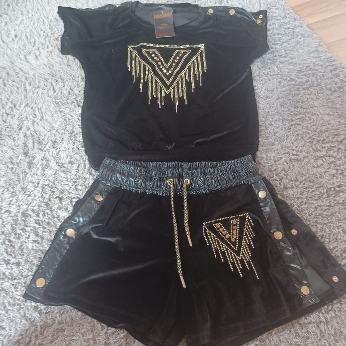 Dresik welurowy roz m