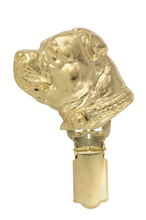 Staffordshire Bull Terrier clipring pozłacany Art-Dog