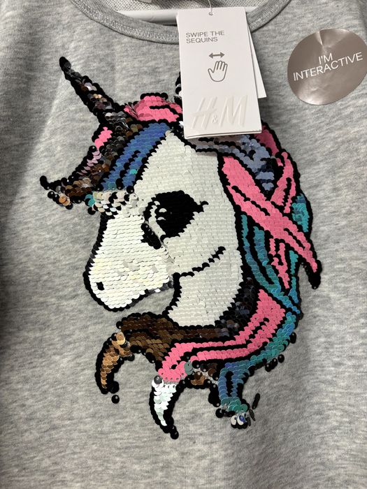 jednorożec, unicorn tiul INTERAKTYWNE cekiny 122 128