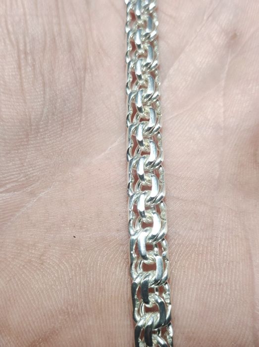 Серебро 925 проба плотный бисмарк