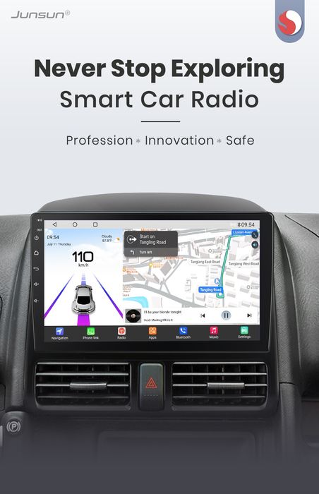 Rádio 9" android Honda Cr-V 2 de 2001-06 CARPLAY WIFI GPS NOVO