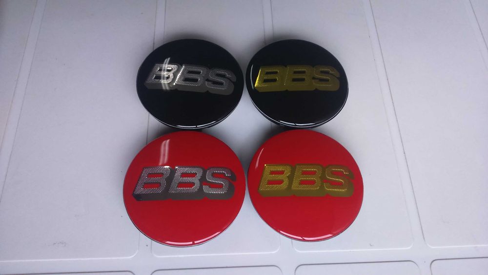 Centros/tampas de jante completos BBS com 56, 60, 65, 68 e 70mm