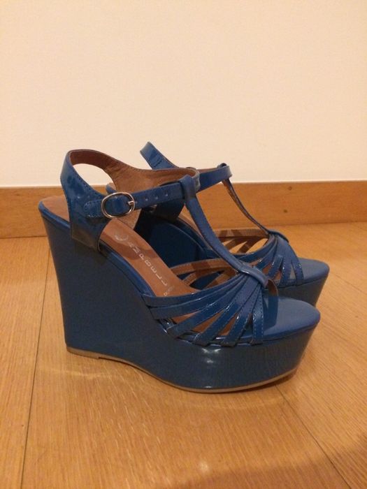 Sandálias Jeffrey Campbell Azul Novas