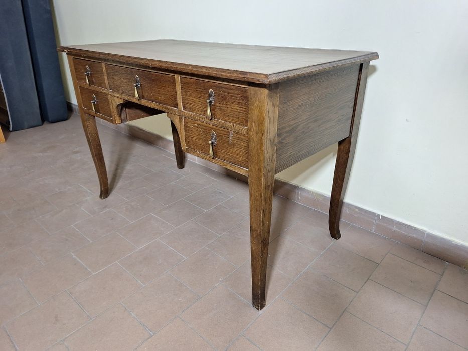 Biurko drewniane klasyczne – 5 szuflad, styl angielski / vintage. Dowóz/ wysyłka.