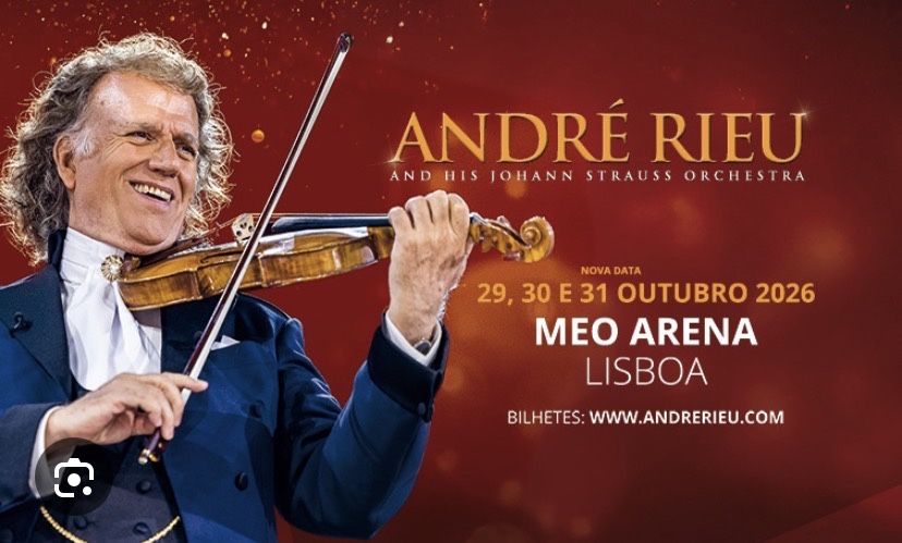 Andre rieu- Bilhetes 31/10- plateia A