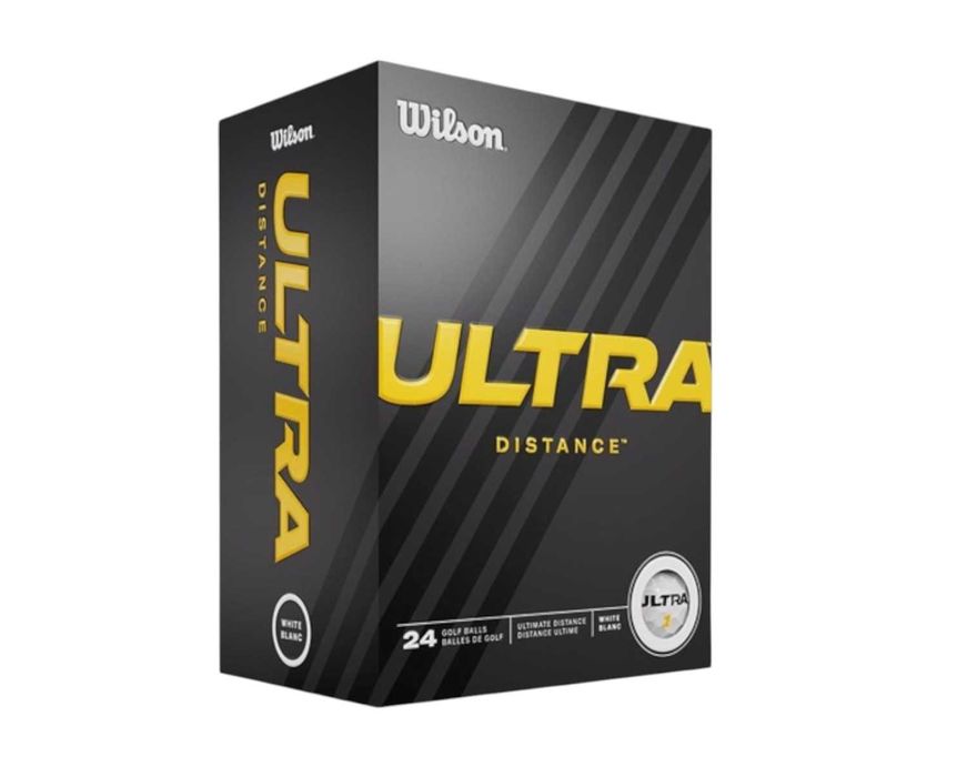 24szt Wilson Ultra piłki golfowe do golfa BIAŁE dla początkujących