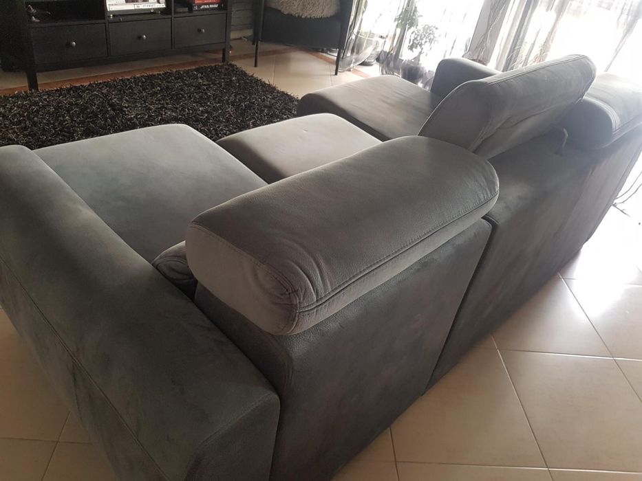 Sofa cinza modular