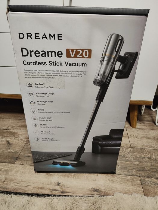 dreame V20 bezprzewodowy odkurzacz 210 AW 90 min pracy
