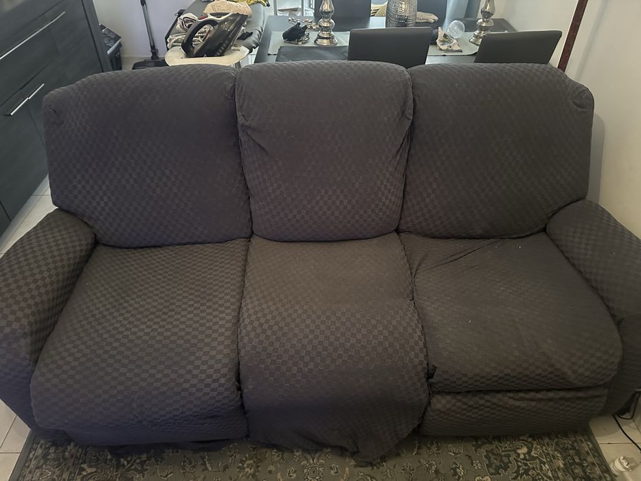 Sofa eletrico cinzento