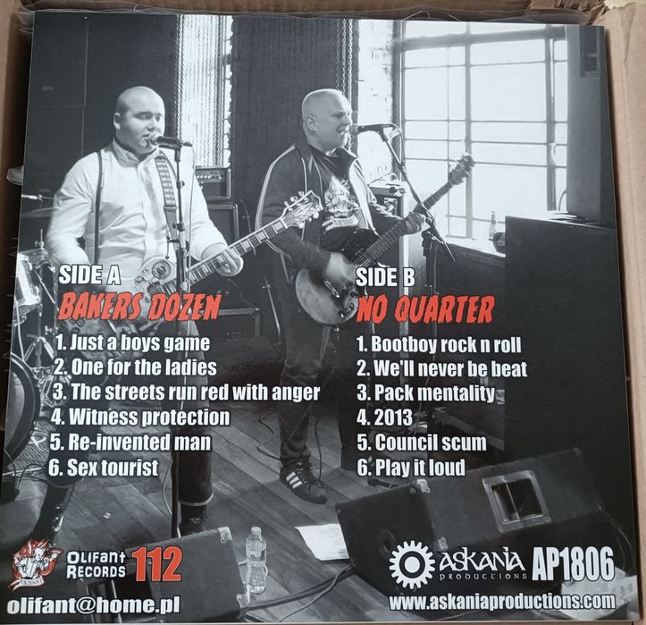 Bakers Dozen/No Quarter split LP