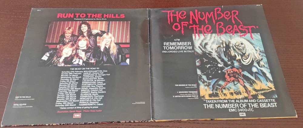 Bundle de 2 vinis dos Iron Maiden.