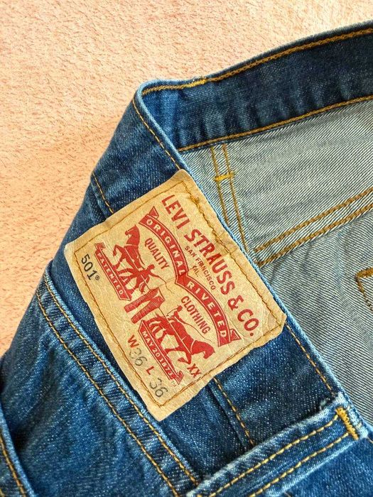 Джинсы Levi’s 501 синие оригинал W36 L36 классика