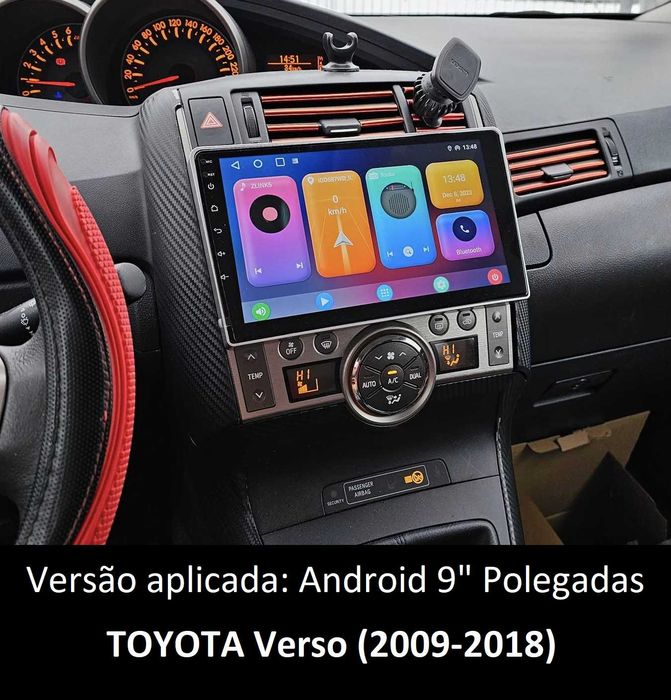 (NOVO) Rádio 2DIN • Toyota • Verso • Corolla Verso • Android [4+64GB]