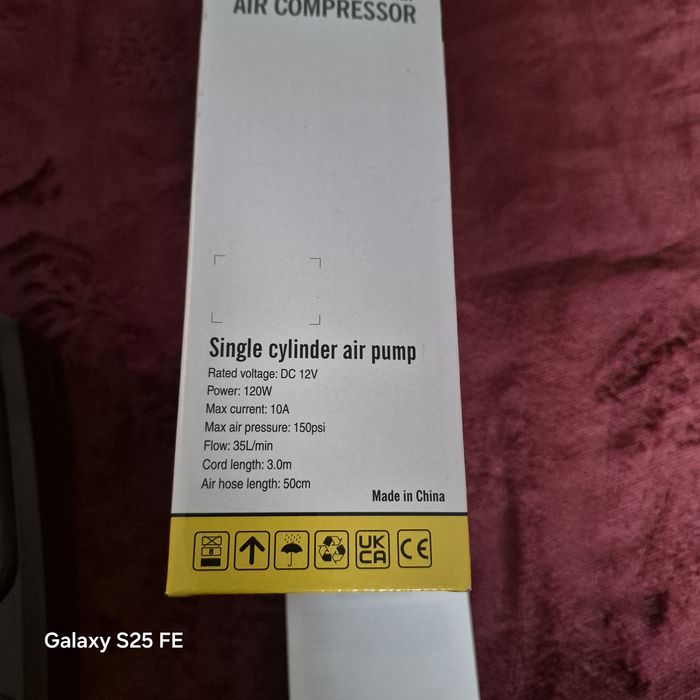 Kompresor samochodowy 12V pompka samochodowa LED cyfrowa 150 PSI NOWA