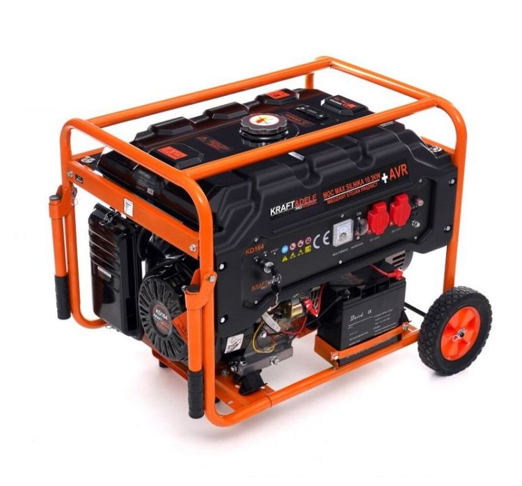 Генератор бензиновий 5,5 кВт Kraft&Dele KD164 4-тактний. Польща