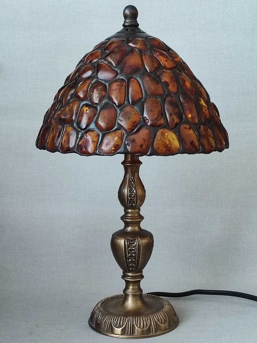 Lampa nocna bursztyn