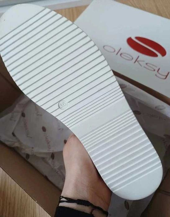 Skórzane zamszowe trampki OLEKSY
