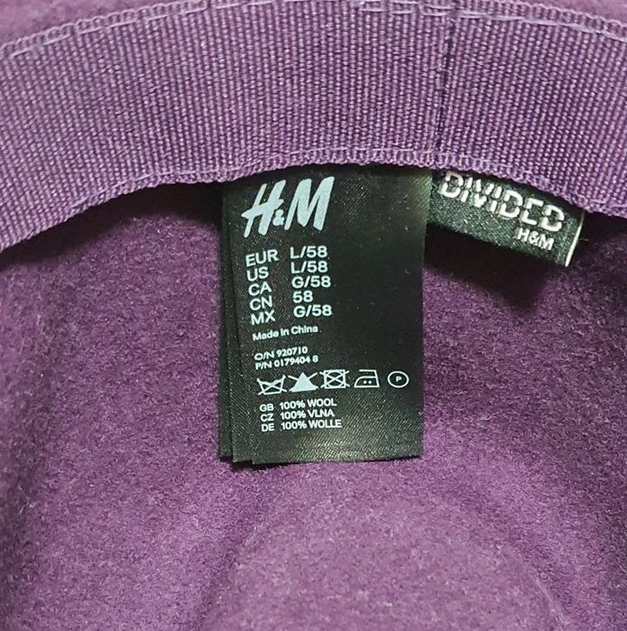 Wełniany męski kapelusz H&M rozm. 58