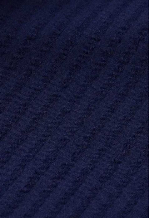 Calças Scotch & Soda Seersucker com Cordão . Azul Escuro / Navy
